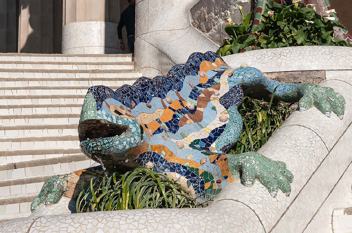 The dragon fountain at Park Güell