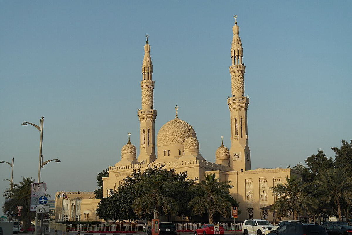 The white stone Jumeirah Mosque