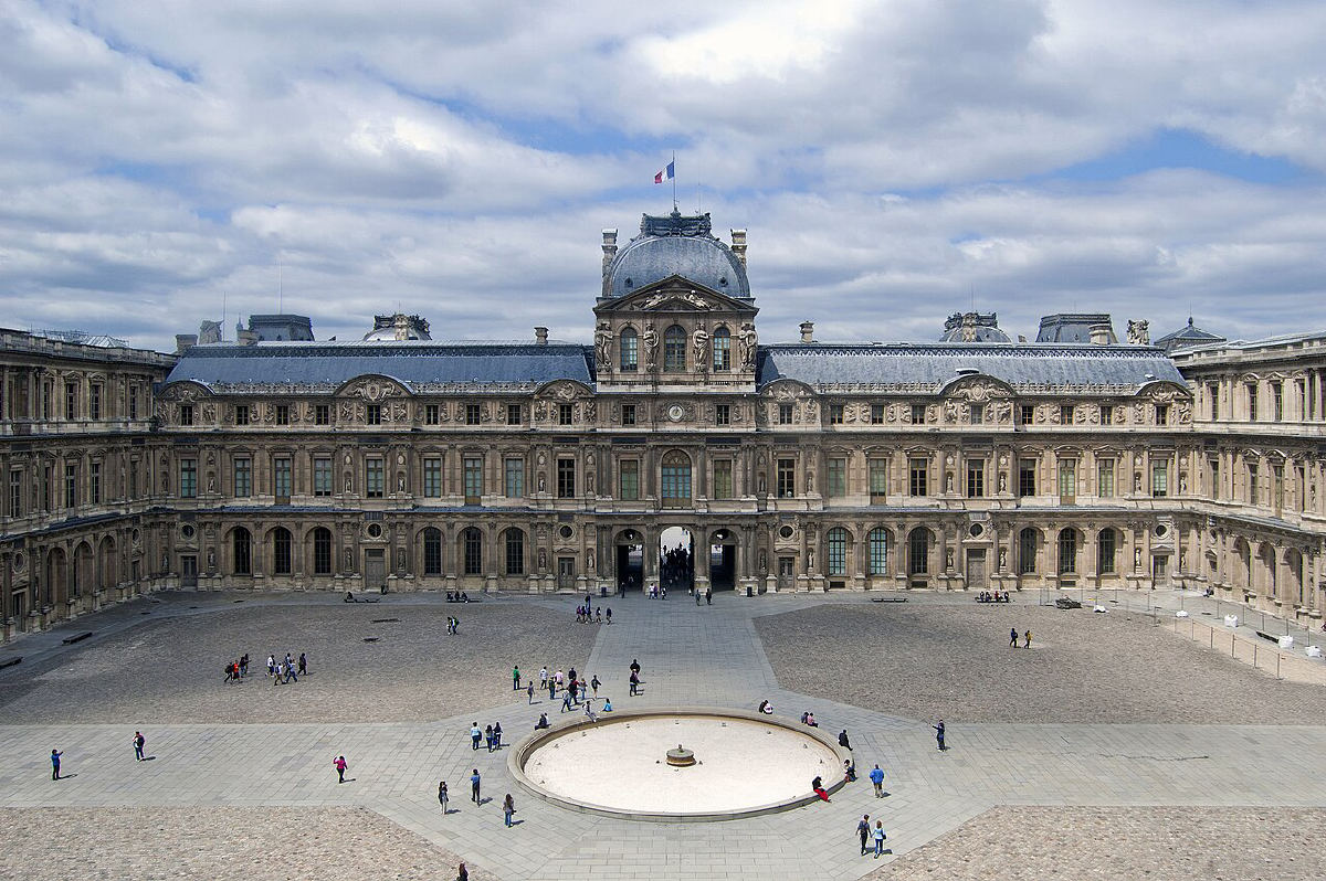 The Cour Carrée courtyard of the Louvre